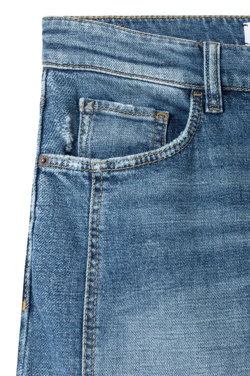 Cambio Blauwe Elia Barrel Jeans