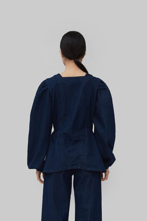 Opera Sport Vera Denim Blouse Blue