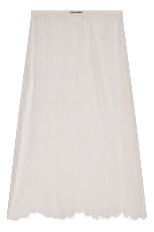 Love Stories Mia midi rok wit