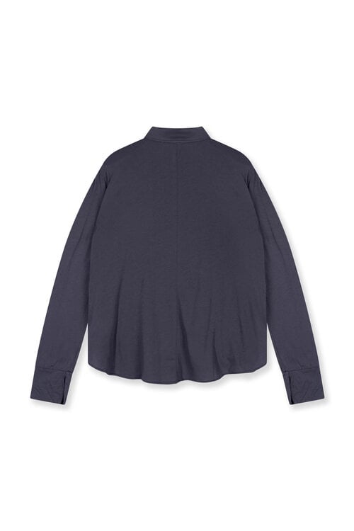 10Days wrap blouse steel blue