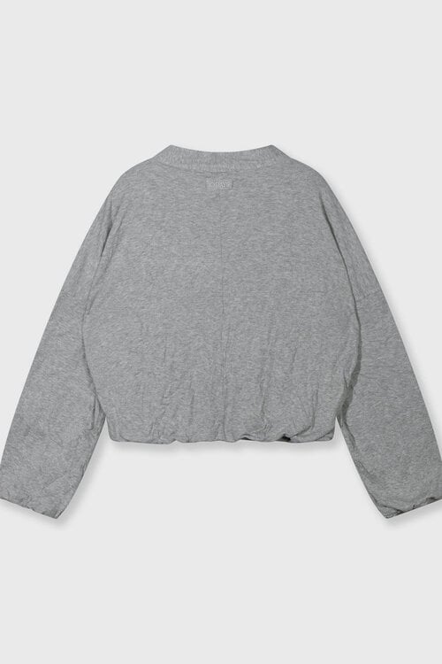 10Days soft rib cardigan grijs