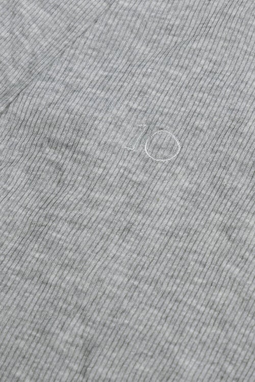 10Days soft rib cardigan grijs