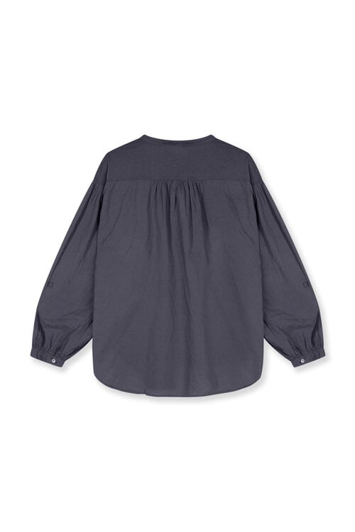 10Days Steel Blue flowy blouse
