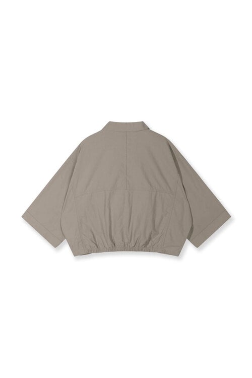 10Days wide crinkle jacket fog