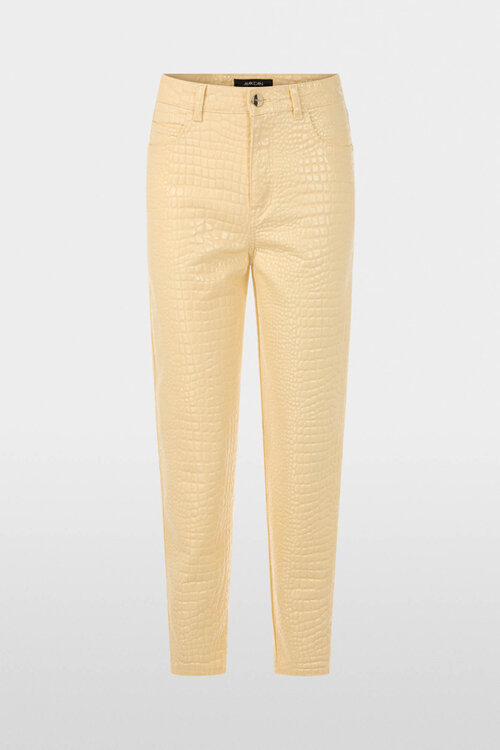Marc Cain Vanille Jeans FEURA krokodillenlook