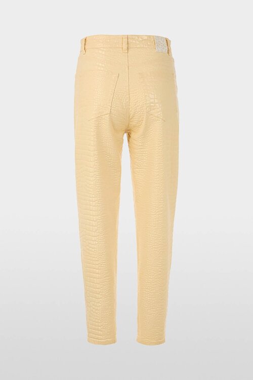 Marc Cain Vanille Jeans FEURA krokodillenlook