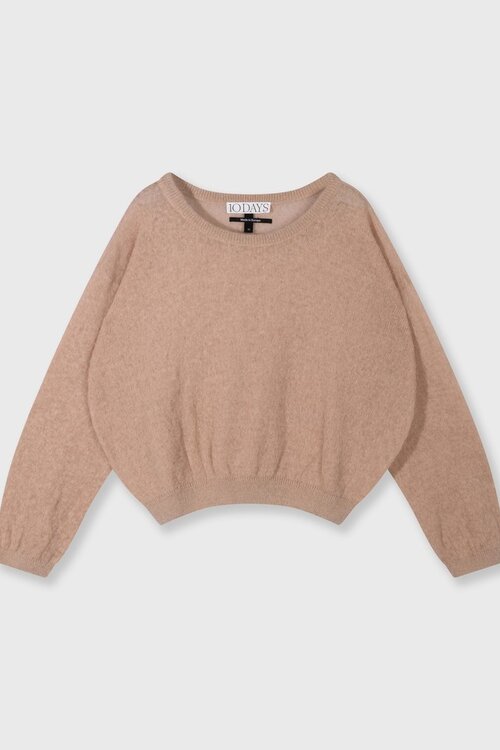 10Days thin knit sweater fudge