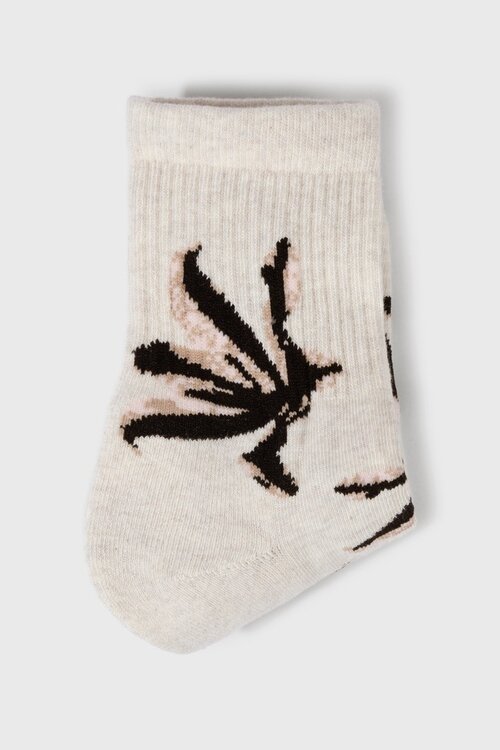 10Days socks flower zacht wit