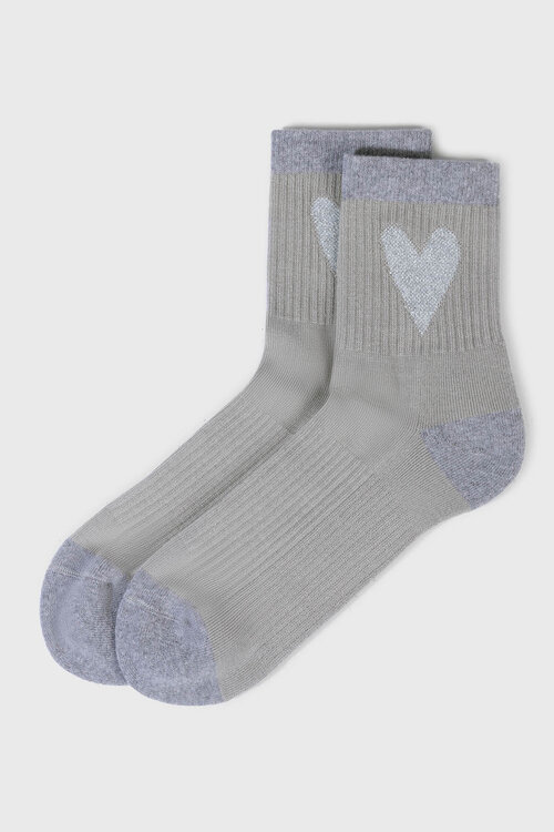 10Days socks heart grijs