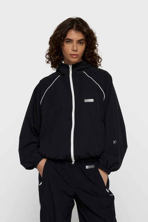 10Days hooded travel jacket zwart