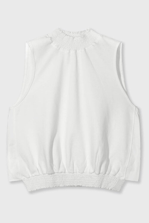 10Days smocked top ecru