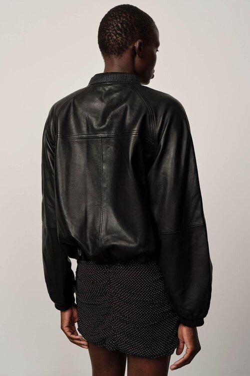 Herskind Zwarte Yvette Leren Bomber