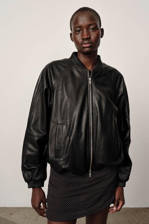 Herskind Zwarte Yvette Leren Bomber