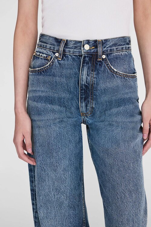 Anine Bing Brie Jeans Washed Blue