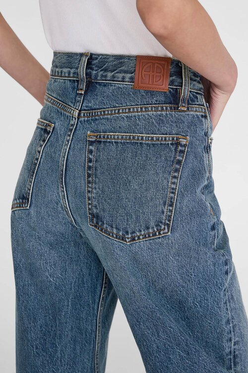 Anine Bing Brie Jeans Washed Blue