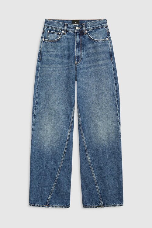Anine Bing Brie Jeans Washed Blue