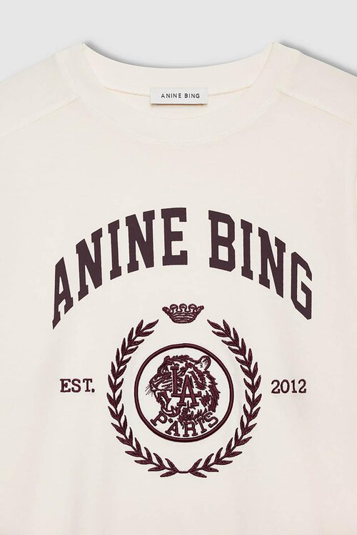 Anine Bing Jaylin T-shirt Ecru