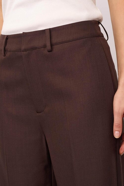 Co'couture Donkerbruine Luna Wide Pants