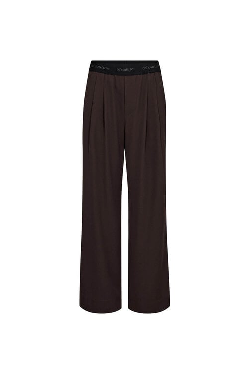 Co'couture Donkerbruine Alini Track pants