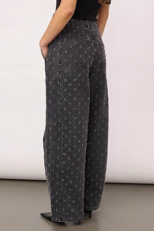 Co'couture Grijze Darry Barrel Jeans