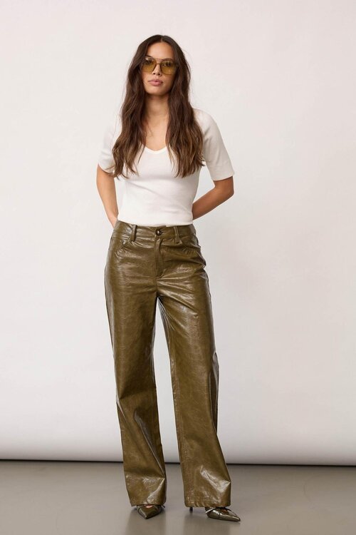 Co'couture Olive Richa Fake Leather Pants