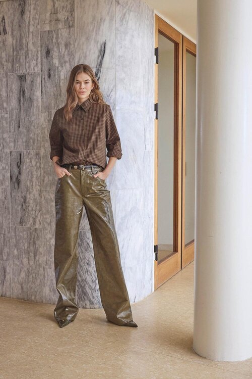 Co'couture Olive Richa Fake Leather Pants