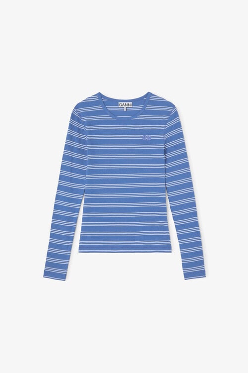 Ganni Lichtblauw T-shirt