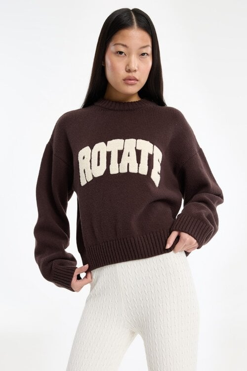 Rotate Trui met logo Bruin