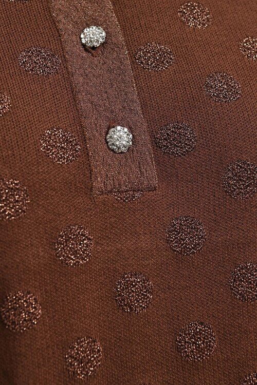 Essentiel Antwerp Polo trui korte mouw Bruin