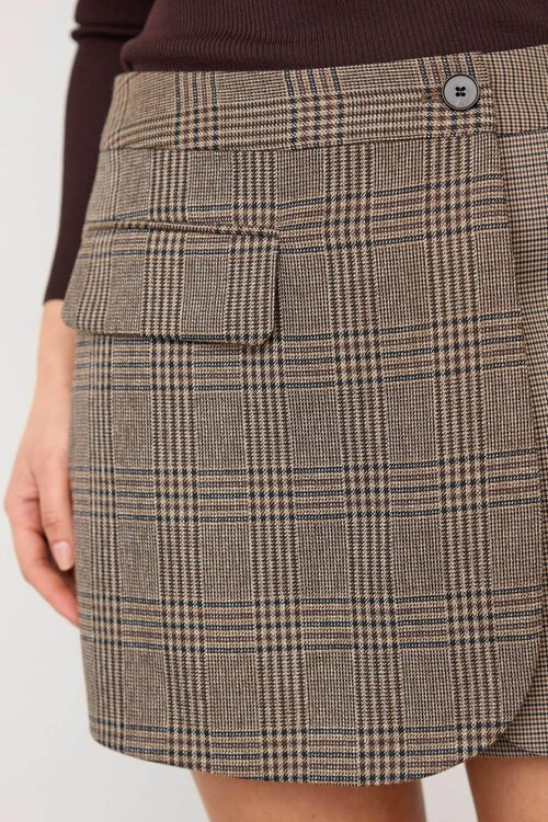 Co'couture Bruine Veya Wrap Rok