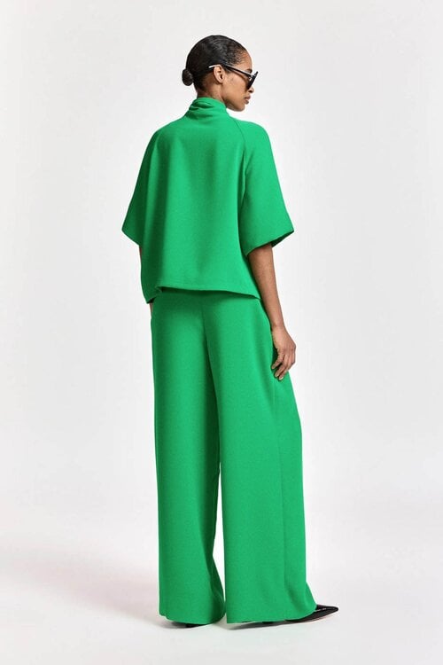 Essentiel Antwerp Blouse met strikkraag Groen