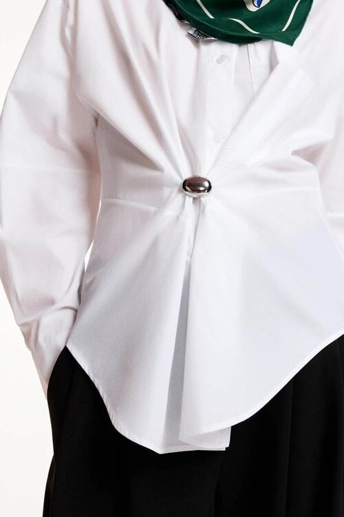 Essentiel Antwerp Blouse oversized Wit