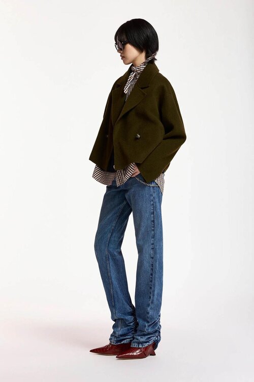 Essentiel Antwerp Kort jack Kaki