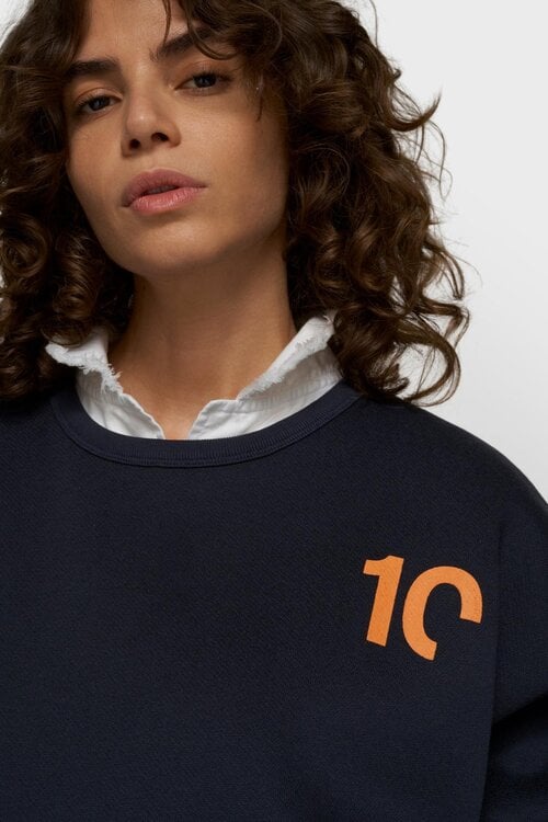 10Days statement sweater blauw