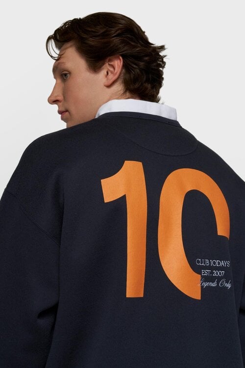 10Days statement sweater blauw