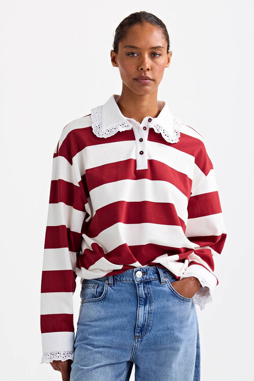 Stieglitz Zelina polo sweater Bruin