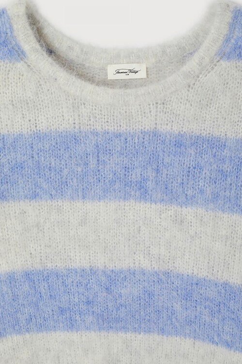 American Vintage Niby Trui Grijs Streep