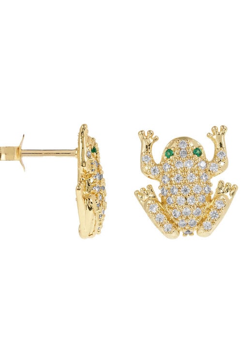 Anna & Nina Enchanted Froggies Studs