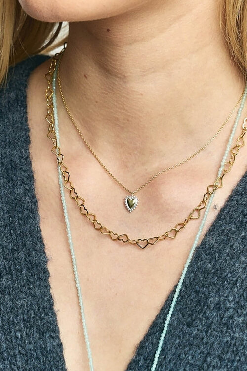Anna & Nina Bravery Heart Necklace