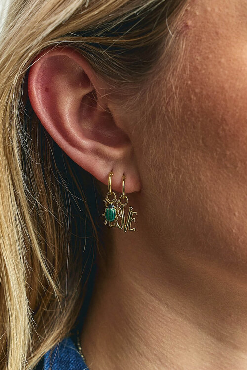 Anna & Nina Single Love Rules ring Earring