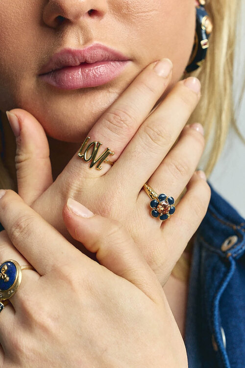 Anna & Nina Love Rules Ring