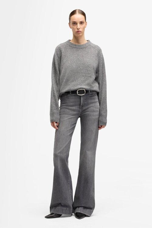 7 For All Mankind Dojo Flared Jeans Grijs