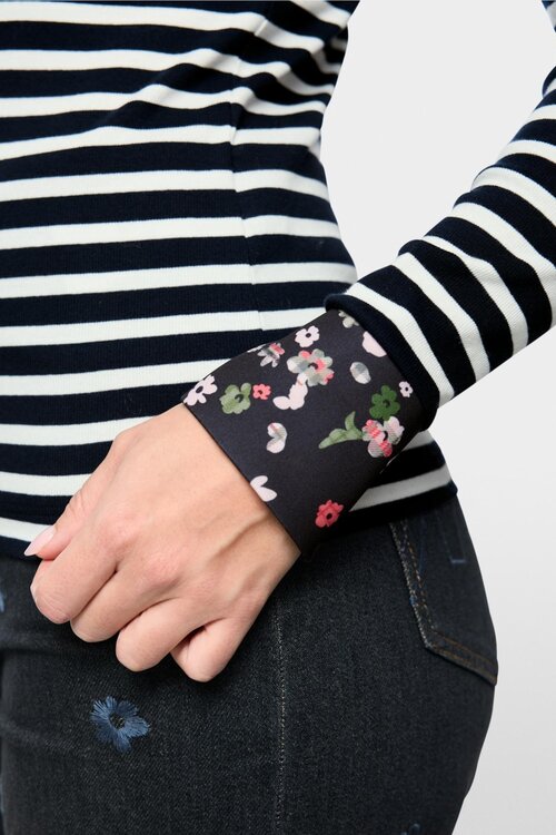 Marc Cain shirt lange mouw navy streep