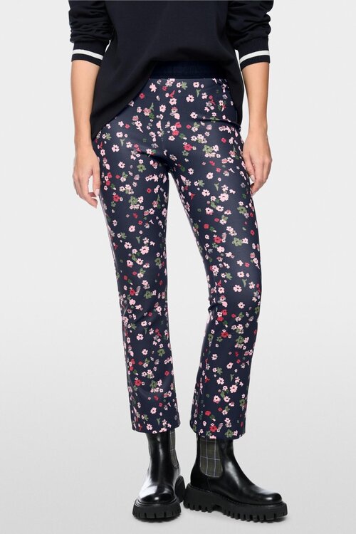Marc Cain Broek bloemen blauw