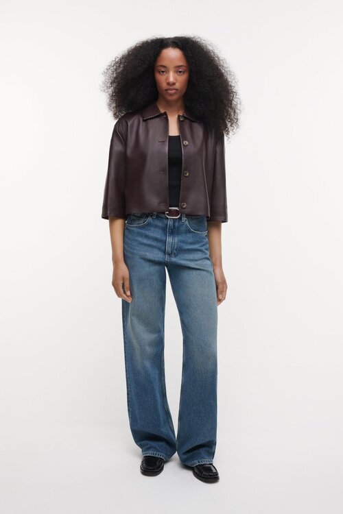 Studio AR by Arma Hollis Leren Blouse Bordeaux