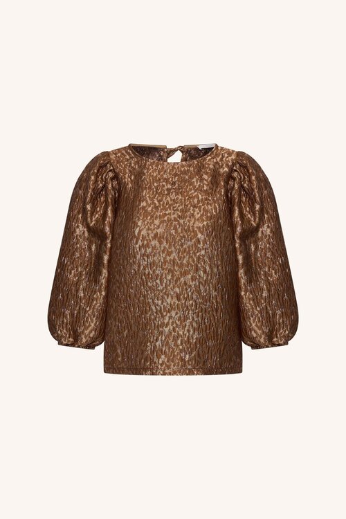 By Bar Jet sparkling blouse Brons