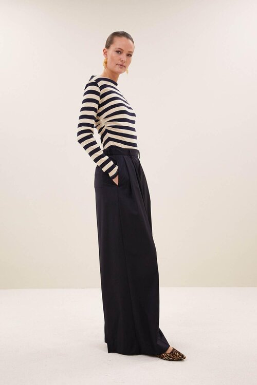 By Bar Leya Streep T-shirt Navy