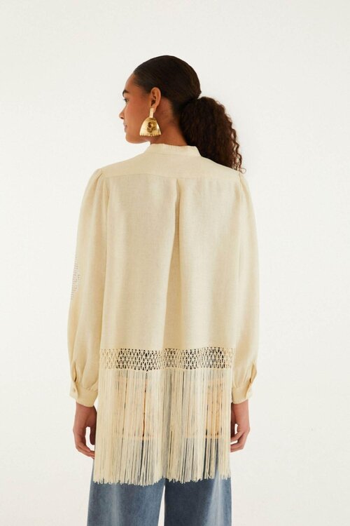 Farm Rio Sand Richilieu Blouse