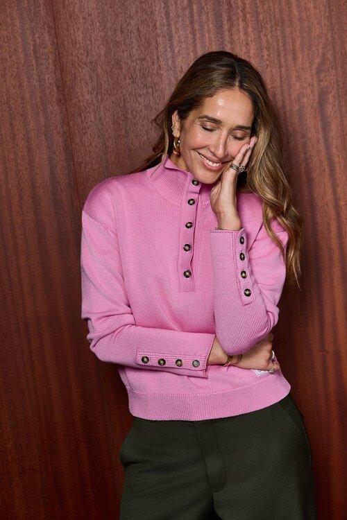 Coco Y Maria Gebreide Trui Roze