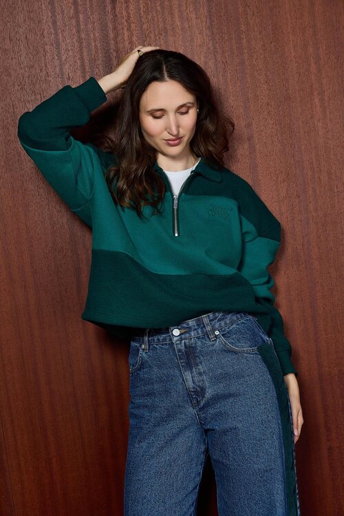 Coco Y Maria Polo Sweat Groen